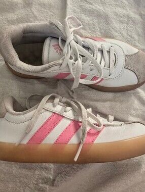 Adidas Little Girls VL Court 3.0 Casual Sneakers - Size 2
